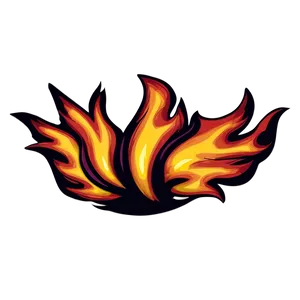 Vintage Flames Illustration Png 05042024 PNG image