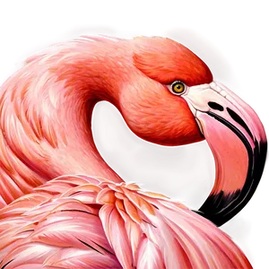 Vintage Flamingo Poster Png 40 PNG image