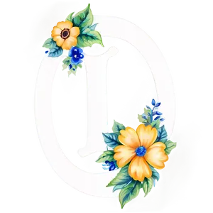 Vintage Flora Monogram PNG Mmr PNG