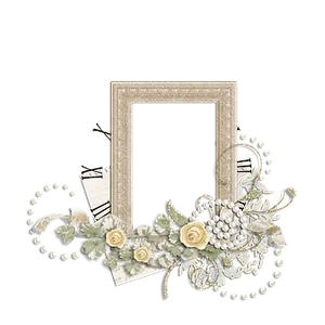 Vintage Floral Frame Decoration