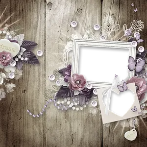 Vintage Floral Frame Design