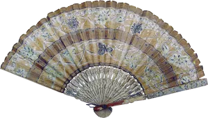 Vintage Floral Hand Fan