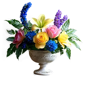 Vintage Flower Arrangement PNG Yxb42
