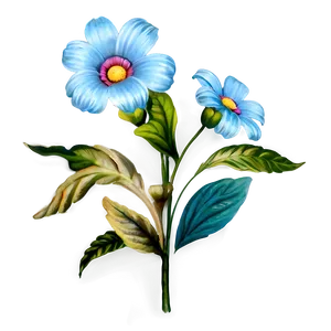 Vintage Flower C PNG