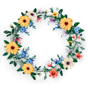 Vintage Flower Circle Png Xxw PNG image