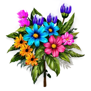 Vintage Flower Fest PNG Dlx PNG