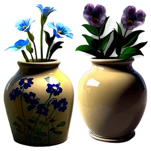 Vintage Flower Vase Collection Png 06122024 PNG image