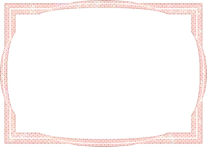 Vintage Frame Black Center Pink Dots