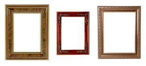 Vintage Frame Trio Black Background
