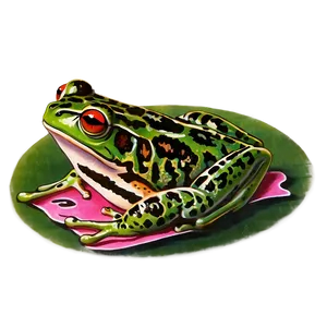 Vintage Frog Clipart Png Tod PNG image