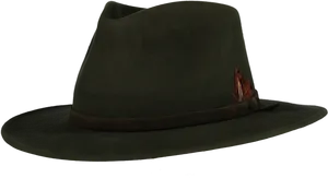 Vintage Gangster Fedora Hat PNG image