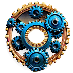 Vintage Gears Png 43 PNG image