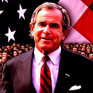 Vintage George Bush PNG 06242024
