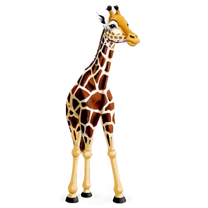 Vintage Giraffe Drawing PNG Jsq