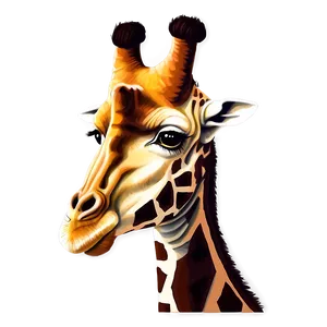Vintage Giraffe Drawing PNG Uhi