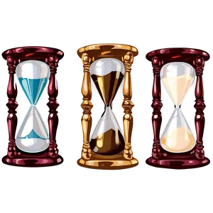 Vintage Glass Hourglass PNG Qhq60