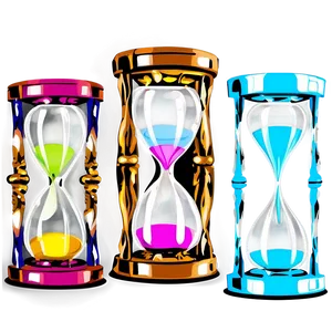 Vintage Glass Hourglass PNG Ubj34