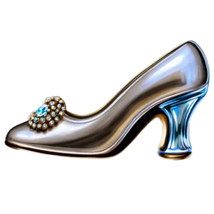 Vintage Glass Slipper Clip Png Pup19 PNG image