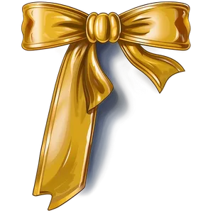 Vintage Gold Bow Png 06272024 PNG image