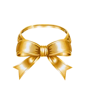 Vintage Gold Bow Png 48 PNG image