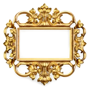 Vintage Gold Frame Png 06262024 PNG image