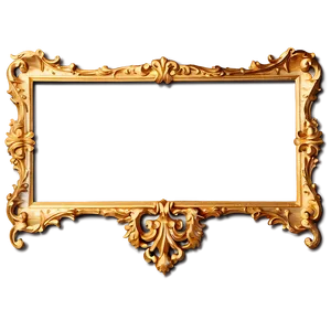 Vintage Gold Frame Png 06262024 PNG image