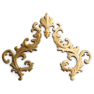 Vintage Gold Trim Detail Png 52 PNG image