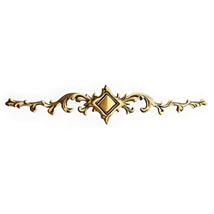 Vintage Gold Trim Detail Png Cge PNG image