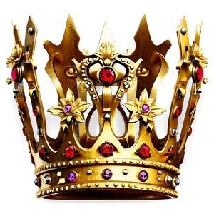 Vintage Golden Crown Png 81 PNG image