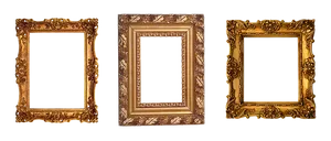 Vintage Golden Picture Frames Collection