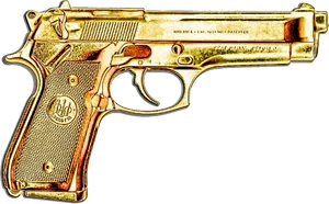 Vintage Golden Pistol
