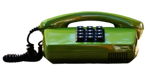 Vintage Green Rotary Phone