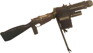 Vintage Grenade Launcher Isolated