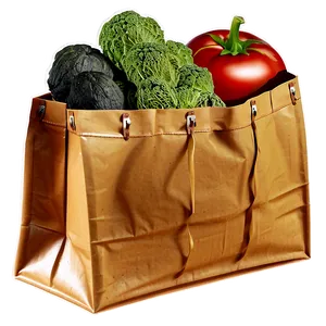 Vintage Grocery Bag PNG Bdb96 PNG