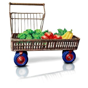 Vintage Grocery Cart Png Txg PNG image