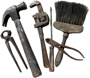 Vintage Hand Tools Collection PNG image