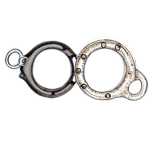 Vintage Handcuffs Drawing PNG Qih PNG