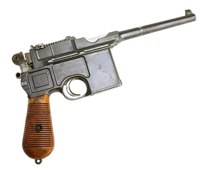 Vintage Handgun Isolated