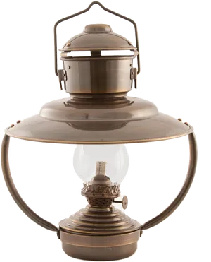 Vintage Hanging Kerosene Lamp PNG image