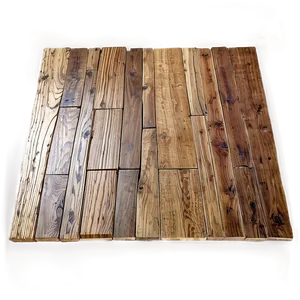Vintage Hardwood Floor Design PNG 16