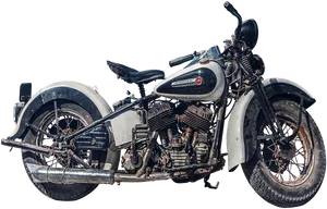 Vintage Harley Davidson Motorcycle