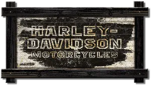 Vintage Harley Davidson Sign