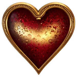 Vintage Heart Clipart Style PNG 05252024