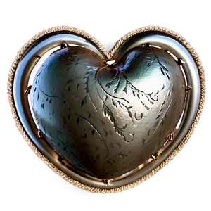 Vintage Heart Clipart Style PNG 2