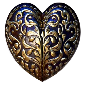 Vintage Heart Clipart Style PNG Jdf13