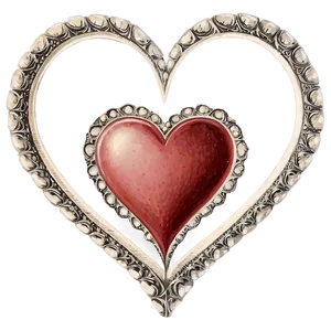 Vintage Heart Drawing PNG Hnm17 PNG