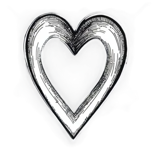 Vintage Heart Sketch PNG 56 PNG