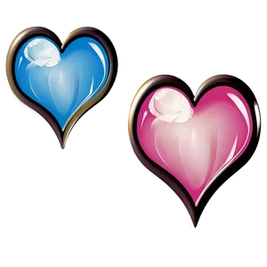 Vintage Heart Vector PNG Qan31
