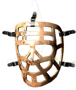 Vintage Hockey Goalie Mask PNG