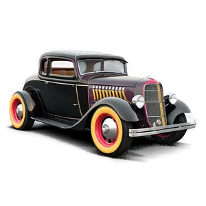 Vintage Hot Rod Design Png 06252024 PNG image